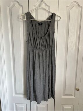 GAP classic Gray Sleeveless T shirt Midi Dress